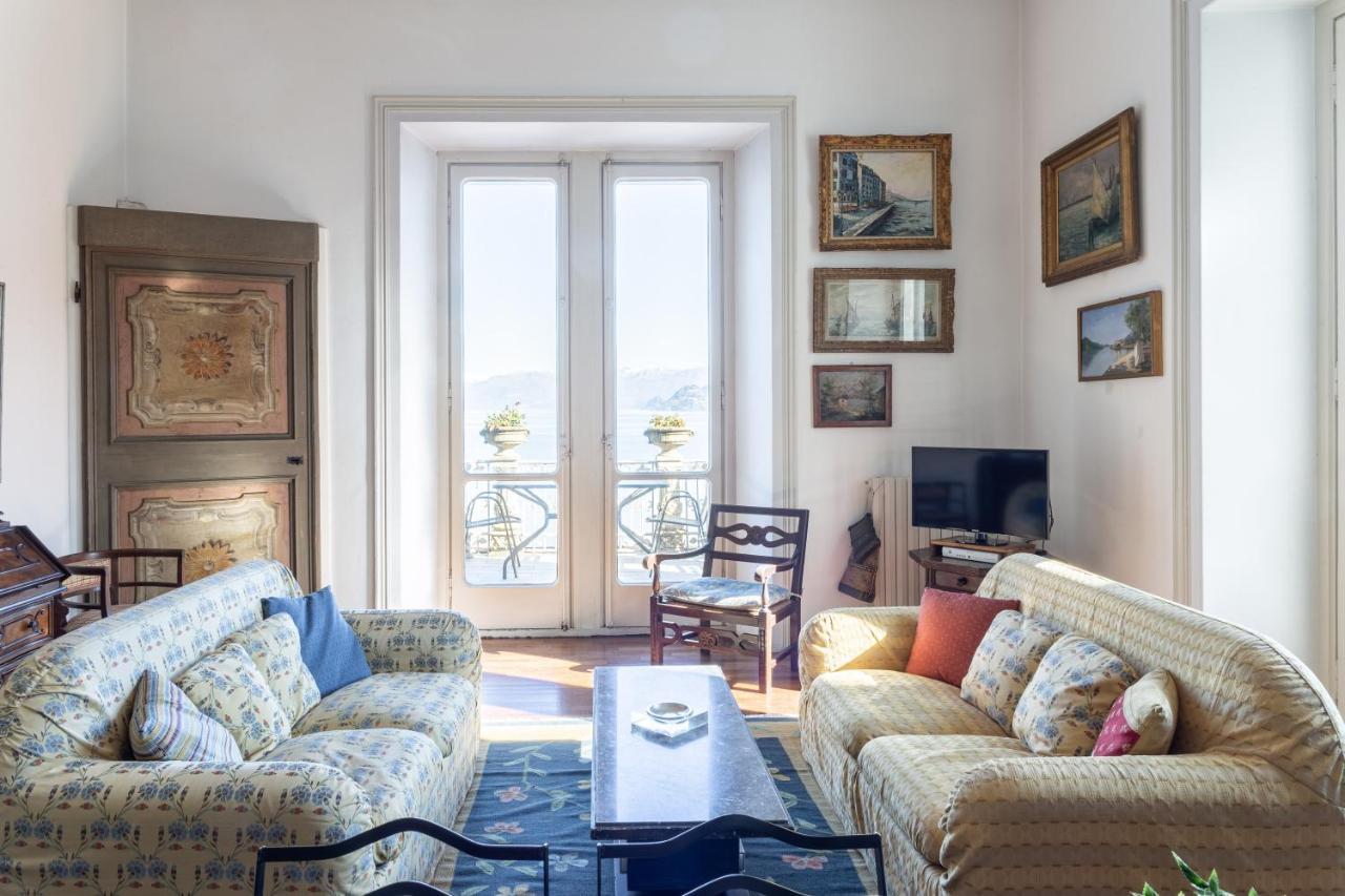 Villa Niobe - Exclusive Lakefront Apartment With Private Beach Stresa Exterior foto
